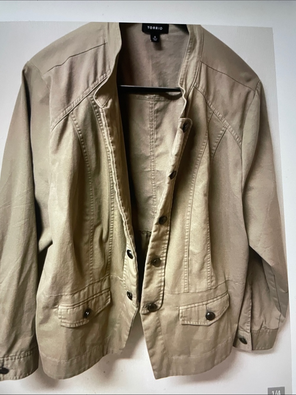 torrid Khaki Utility Shirt Jacket